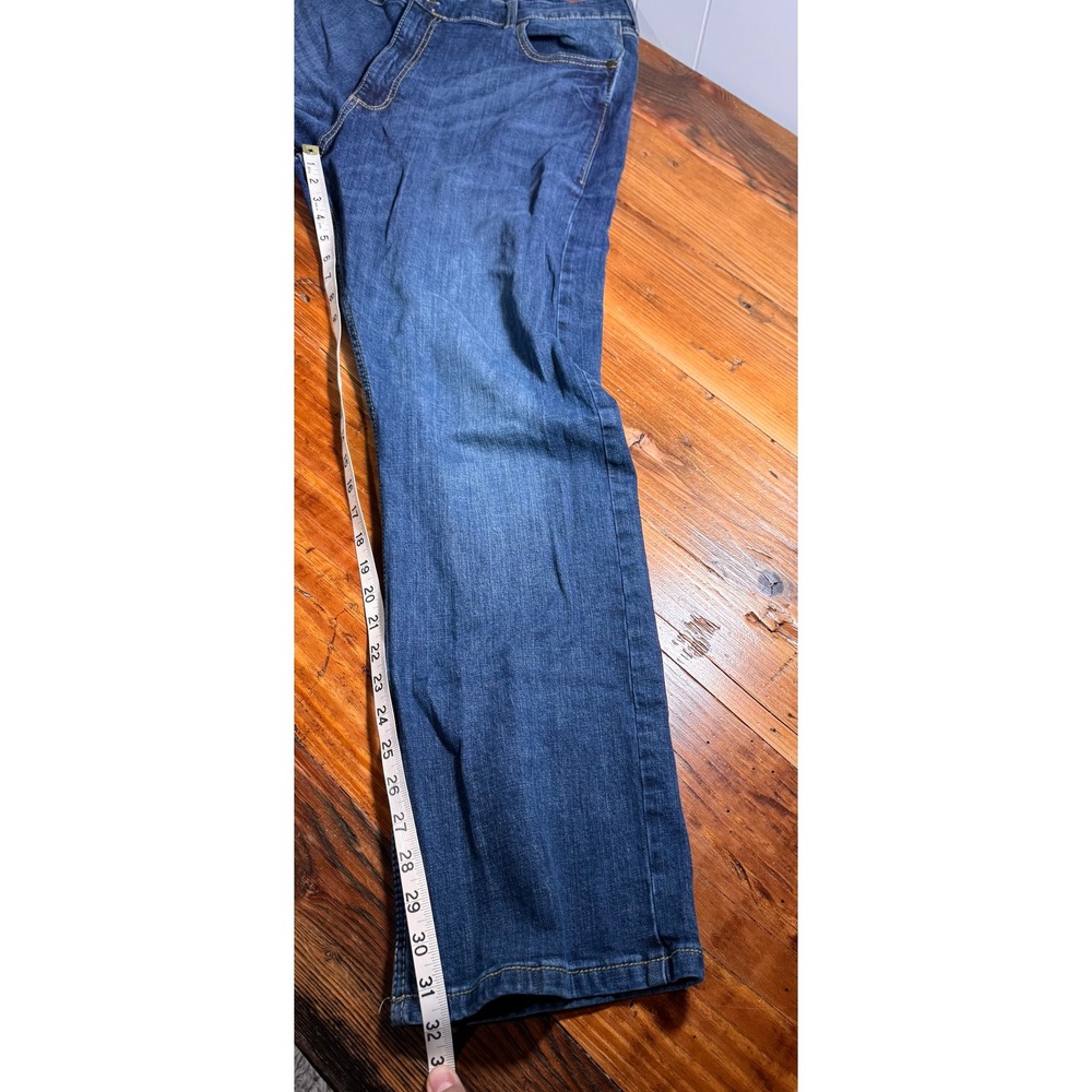 Wrangler Retro Slim Boot Jeans Mens 40x32 Blue Denim Bootcut 10WLT77LY - Picture 9 of 11